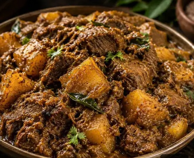 Kappa biriyani served with ritha salad