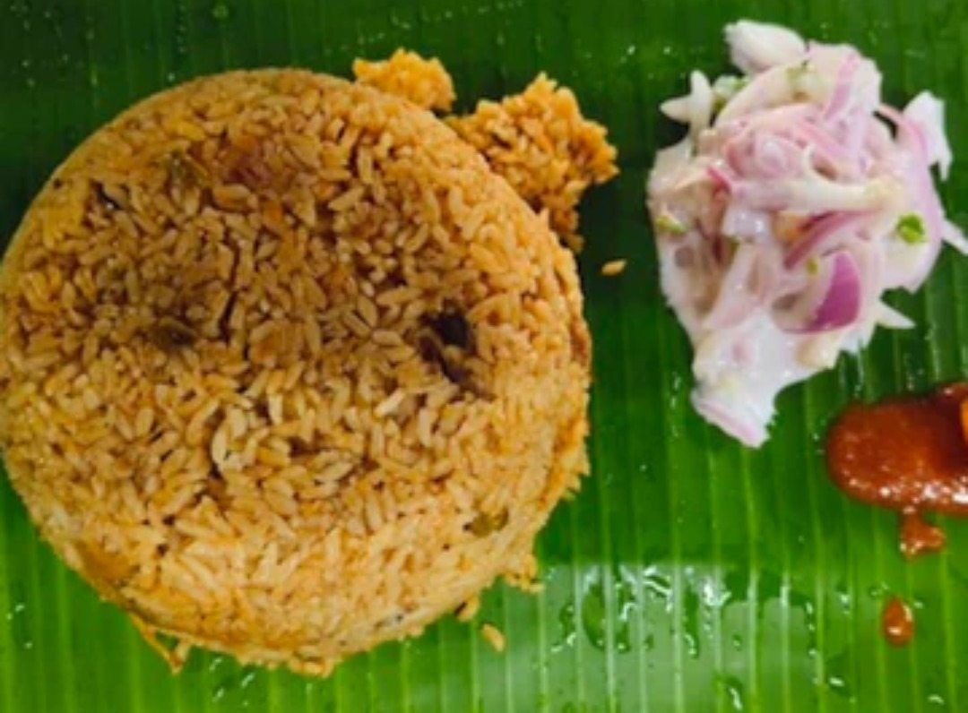 Rawuther chicken biriyani with salna gravy